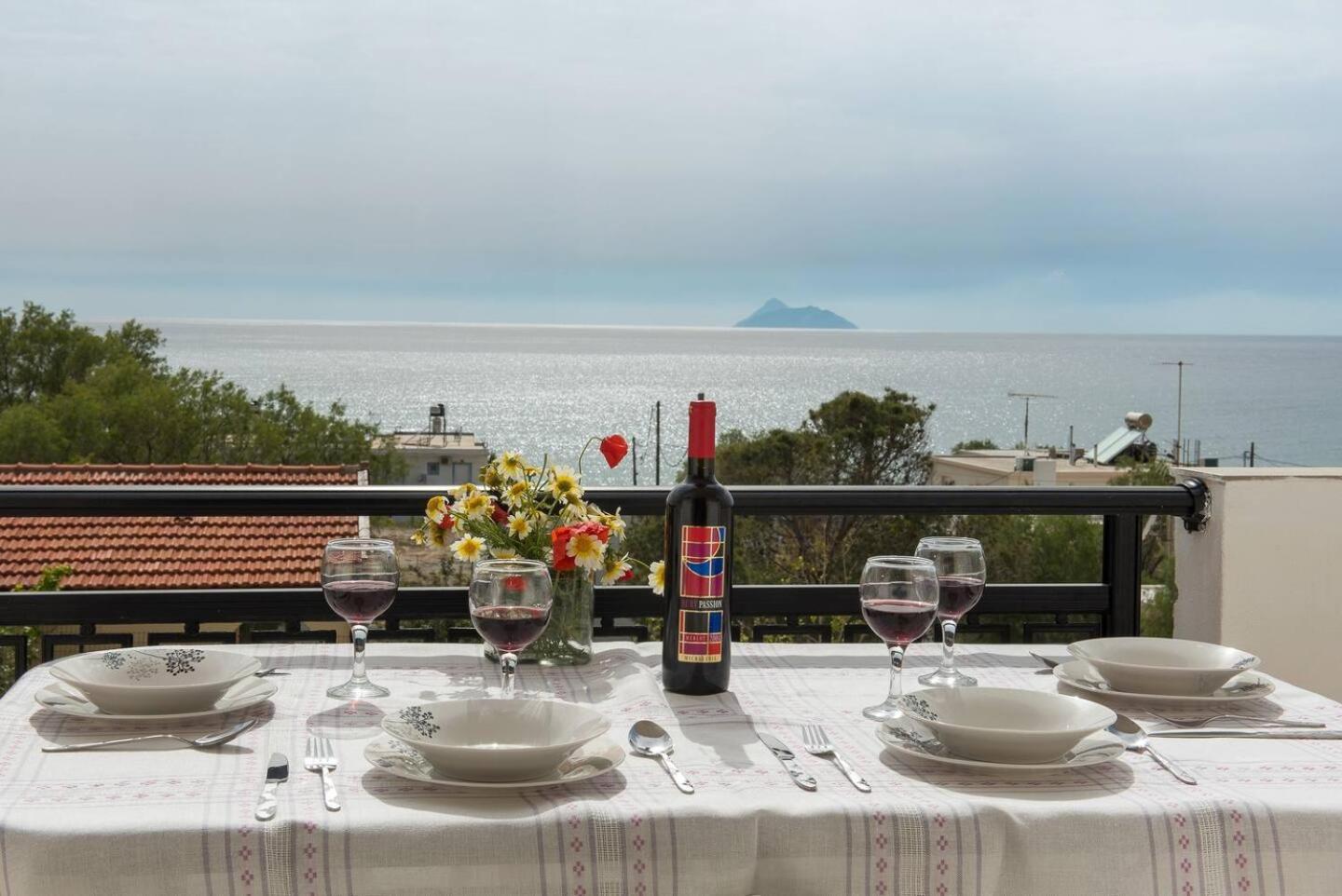 Sofia Apartment, With Sea & Mountain View 卡拉马基 外观 照片
